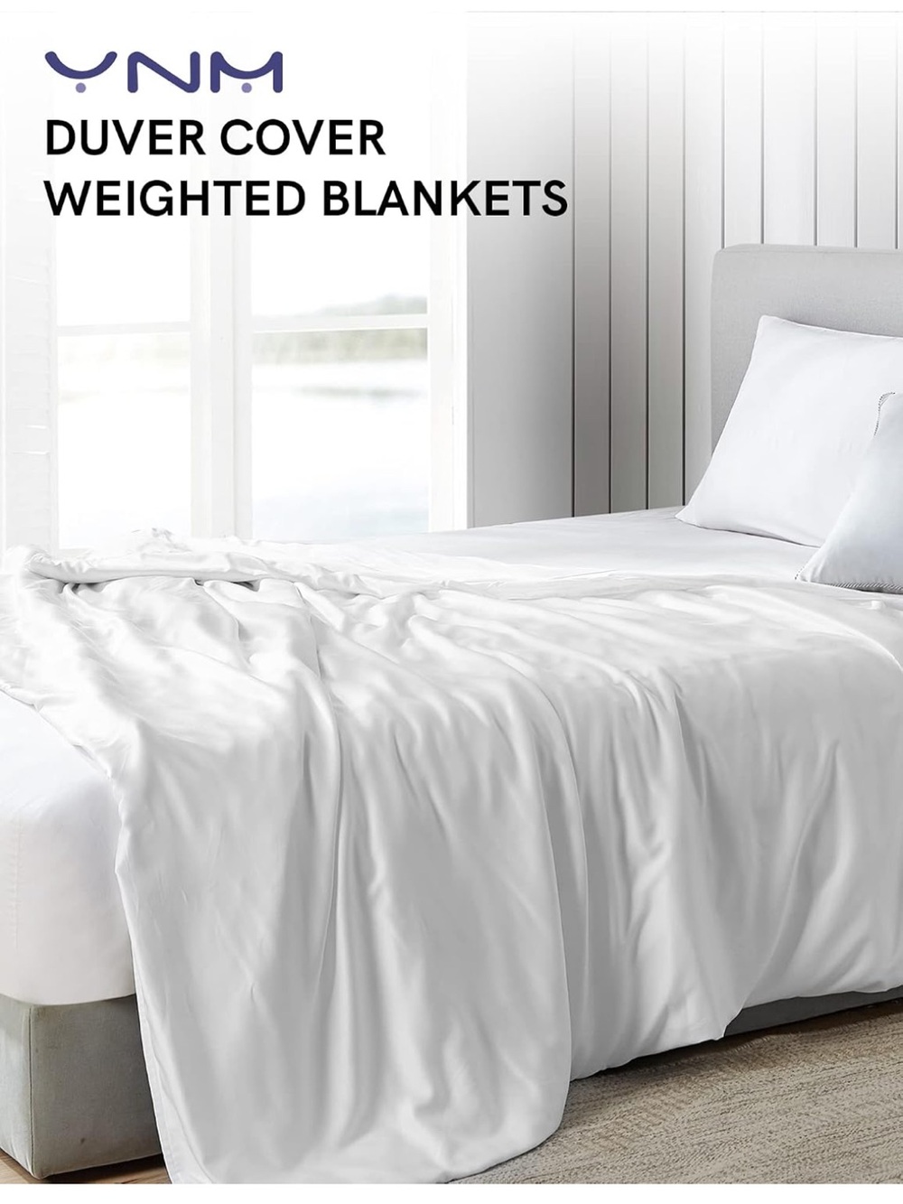 YnM Exclusive Cooling Duvet Cover for Weighted Blankets 48x72. 624/bb8-2:v